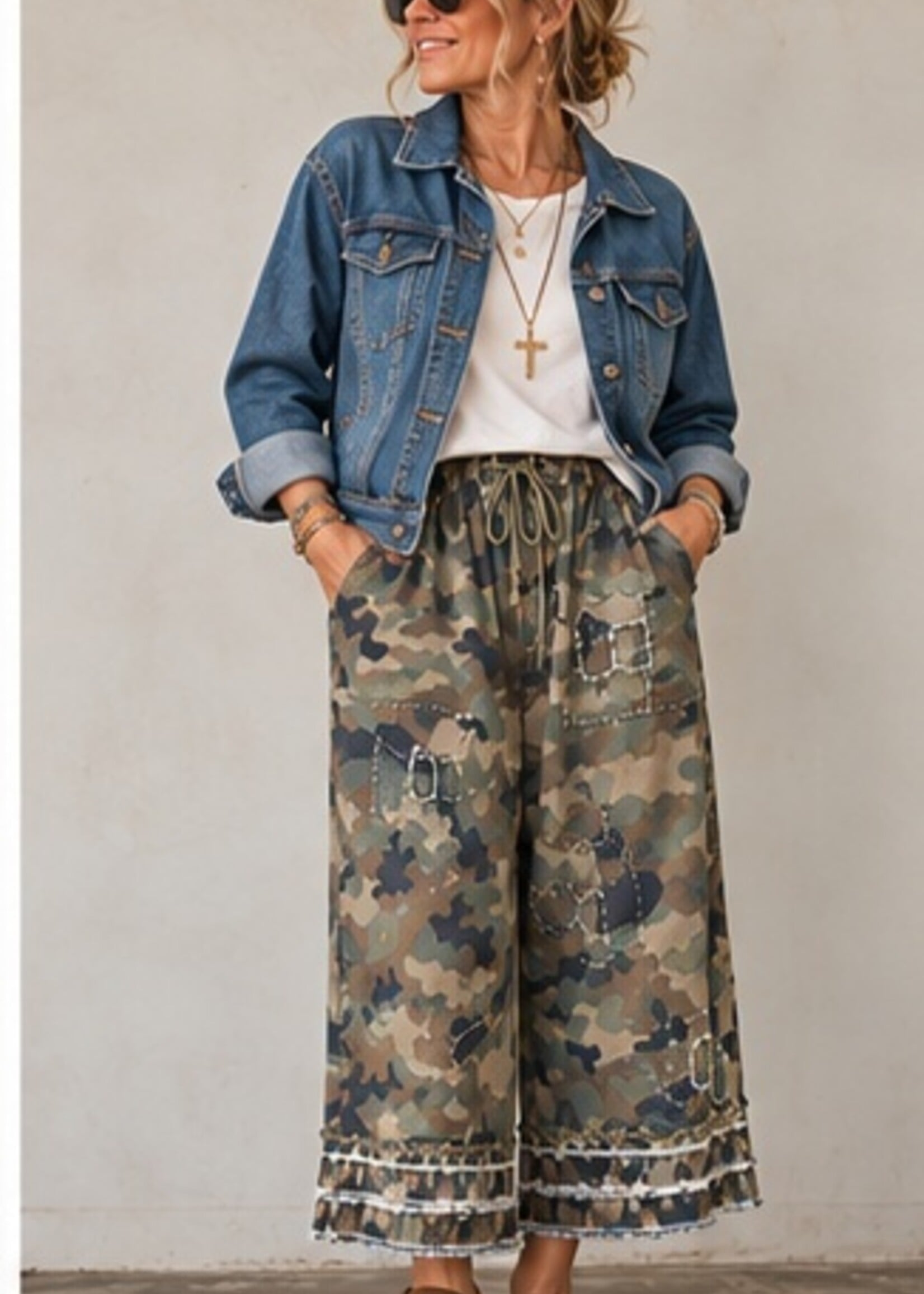 Jaded Gypsy Clothing Garden Romance Bloomers Hidden Trails Camo One Size