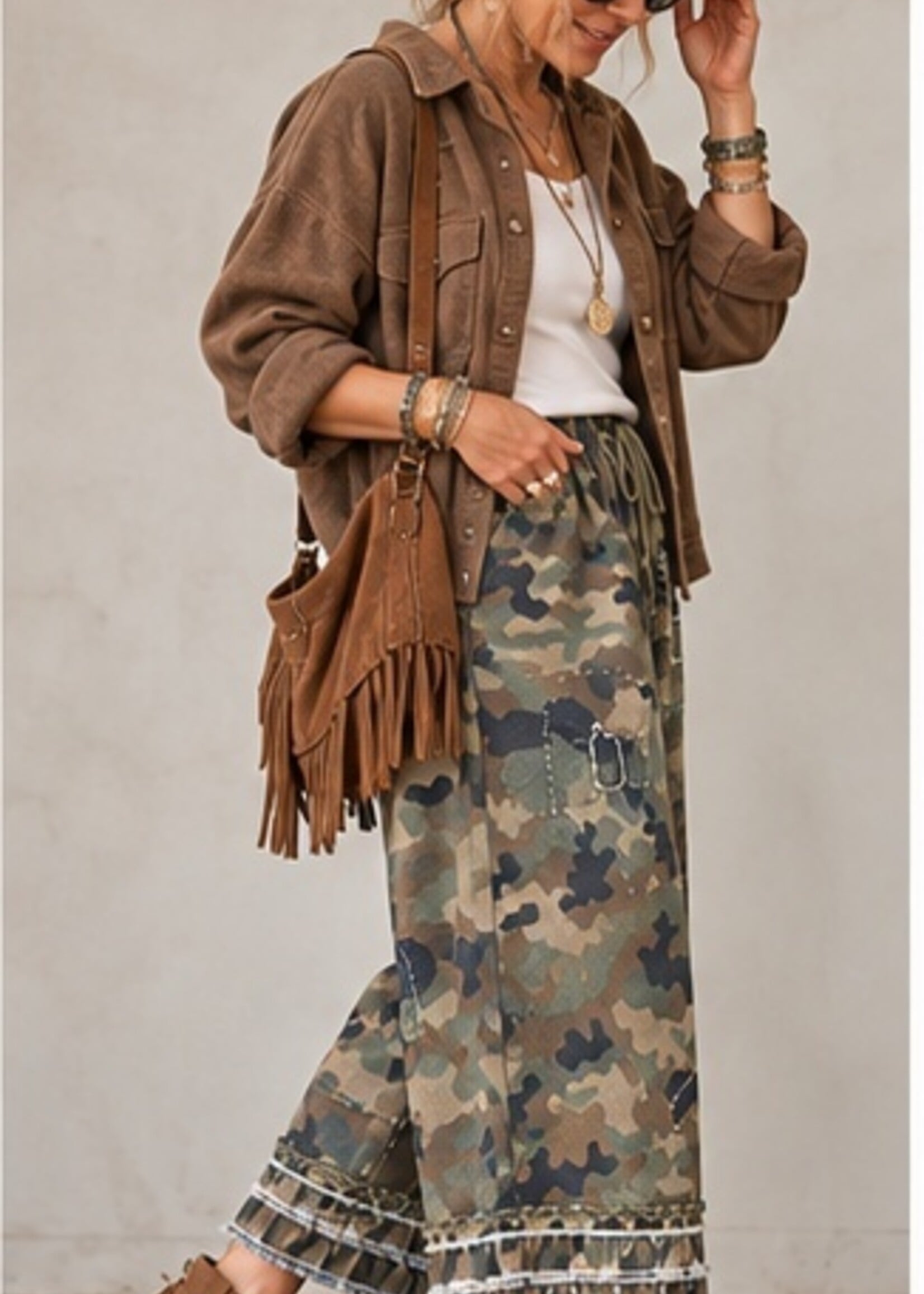 Jaded Gypsy Clothing Garden Romance Bloomers Hidden Trails Camo One Size