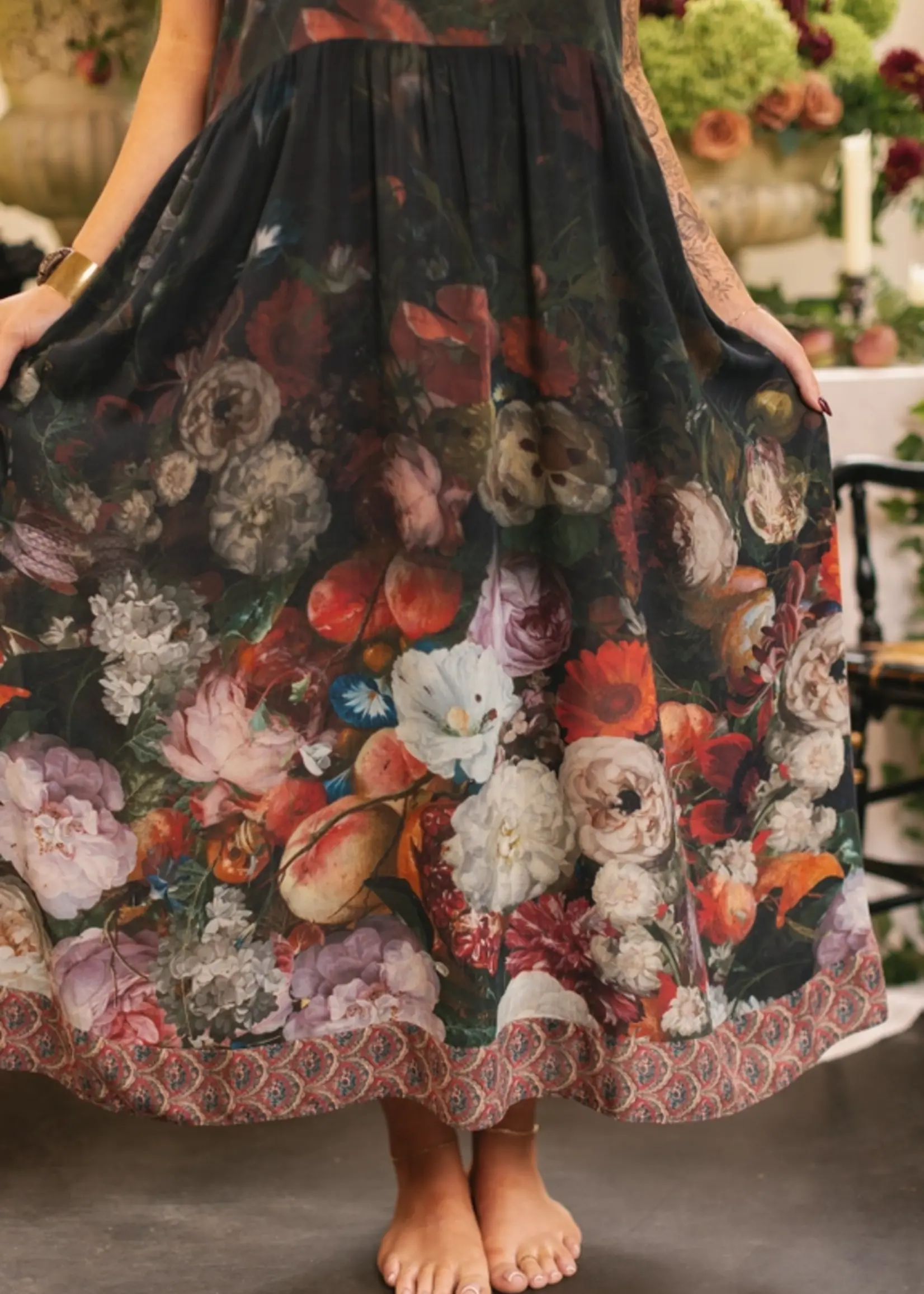Market of Stars Flight of Fancy Boheme Long Maxi Slip Dress
