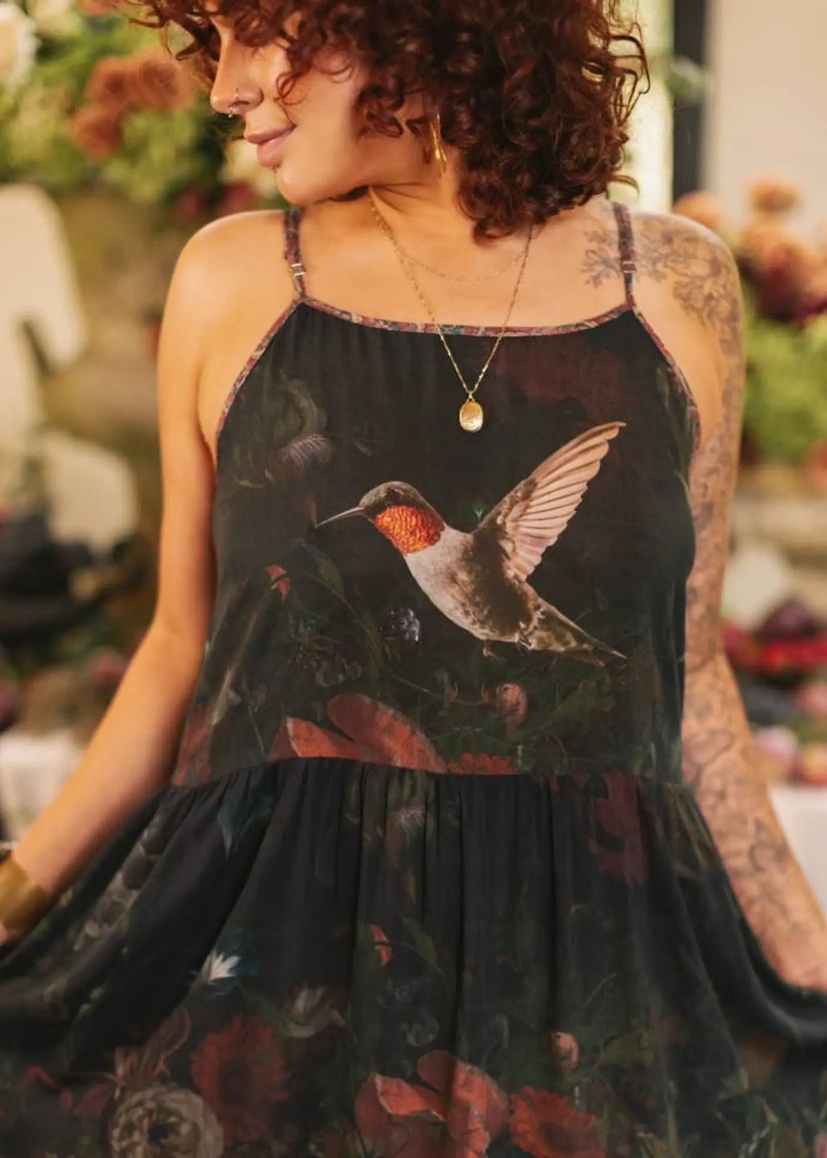 Market of Stars Flight of Fancy Boheme Long Maxi Slip Dress