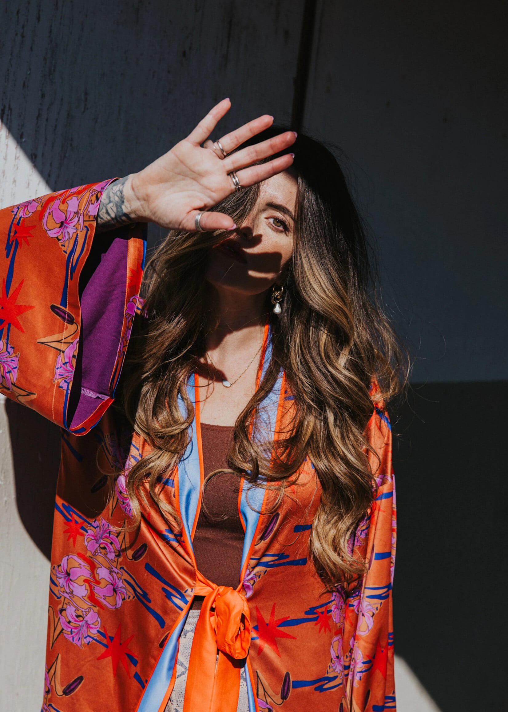 Lady the Brand Lana Kimono Red/Copper