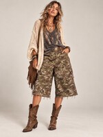 Jaded Gypsy Clothing Worn & Wild Crop Camo Culotte Jorts PREORDER