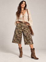 Jaded Gypsy Clothing Worn & Wild Crop Camo Culotte Jorts PREORDER