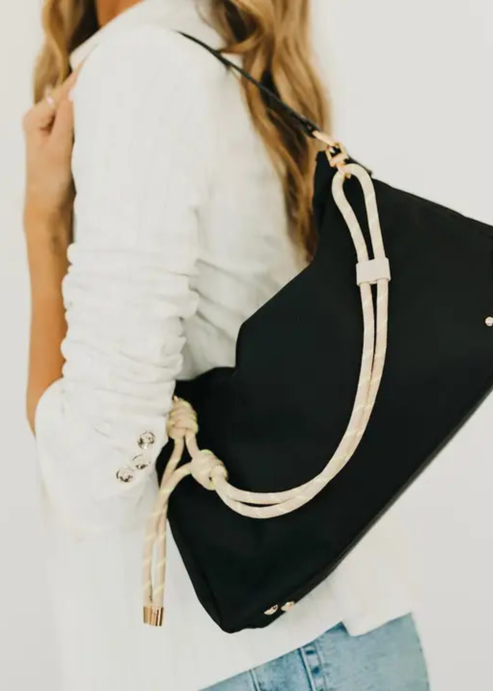 Pretty Simple Nikki Nylon Slouchy Shoulder Bag