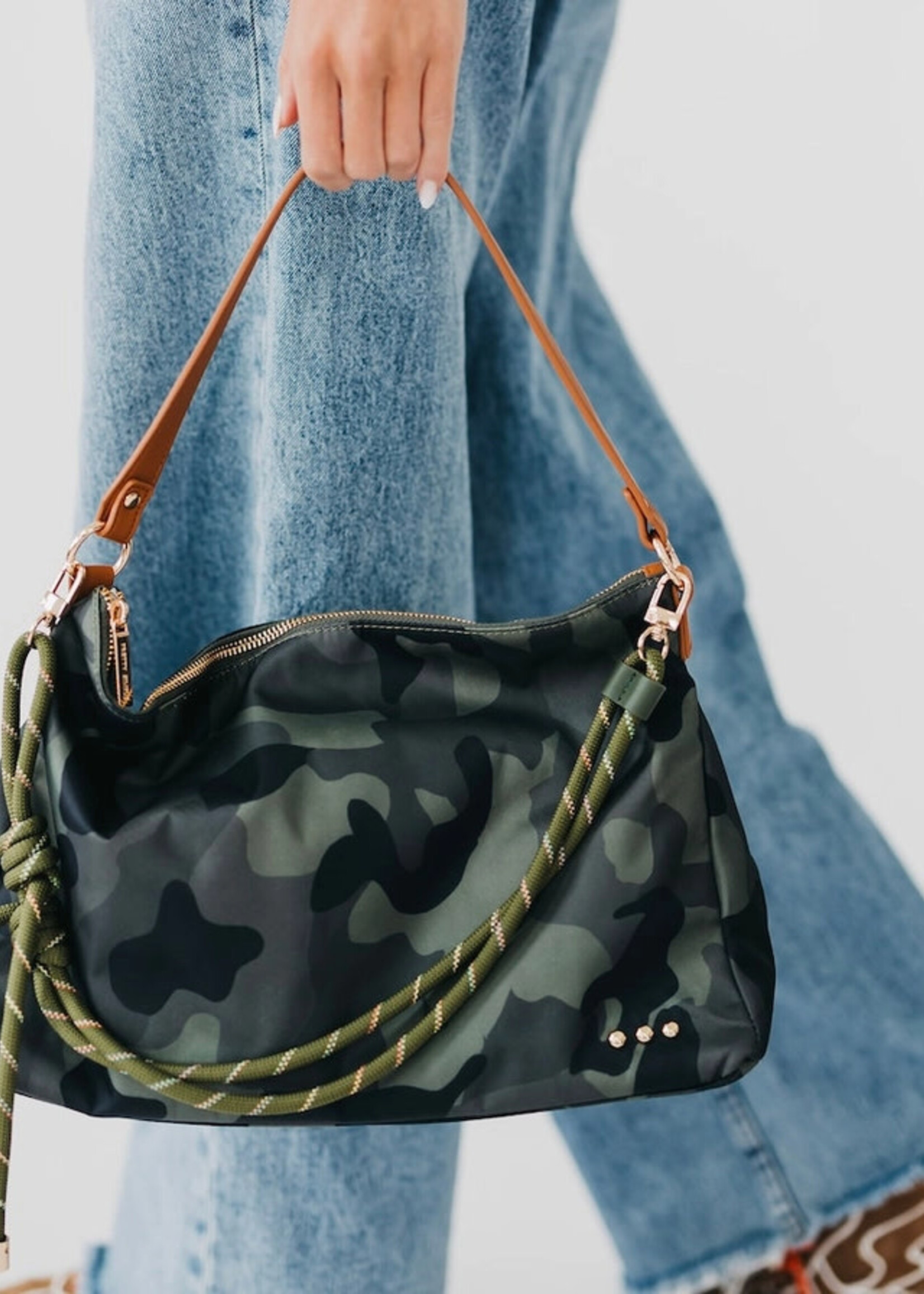 Pretty Simple Nikki Nylon Slouchy Shoulder Bag