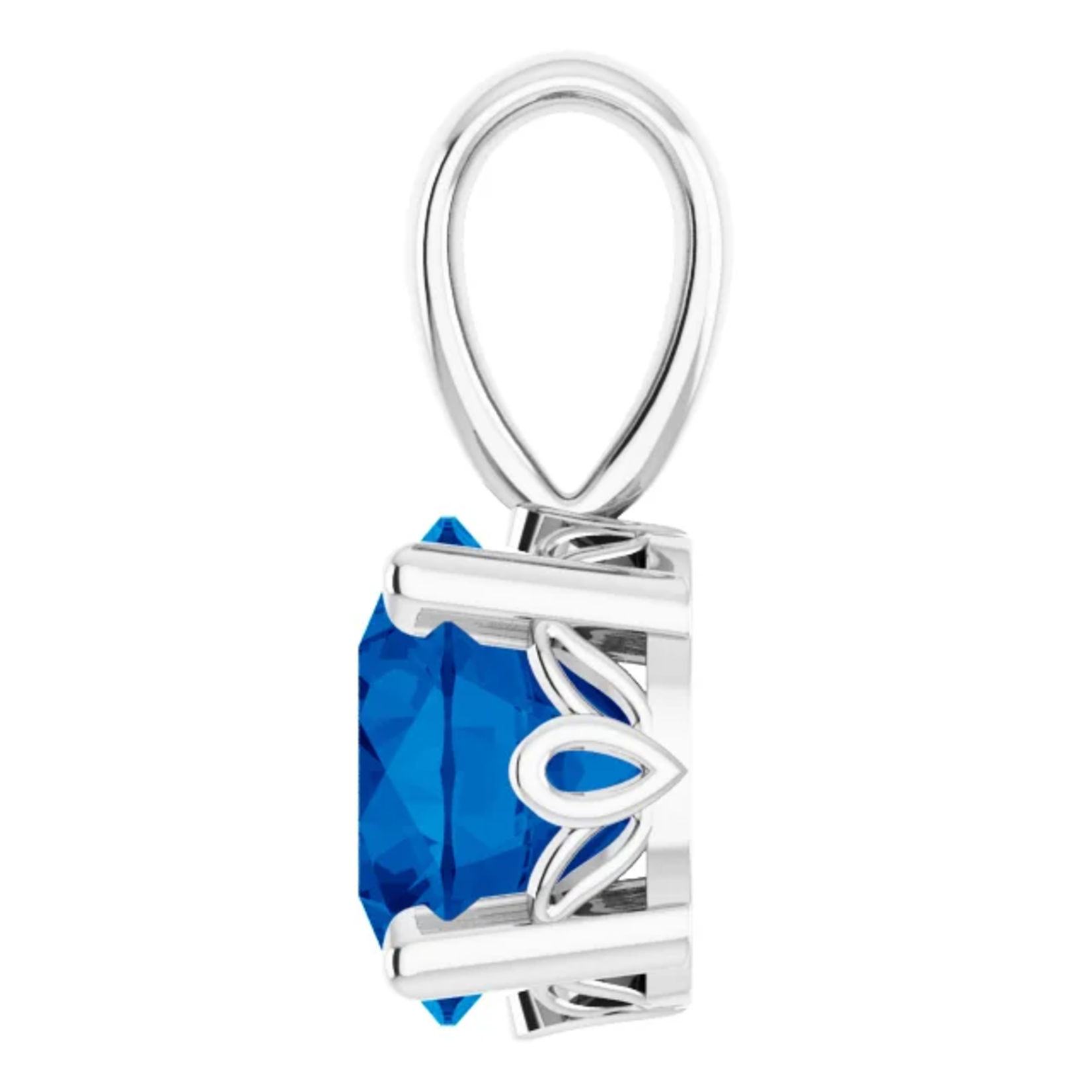 Mckay Diamonds Lab-Grown Blue Sapphire Pendant
