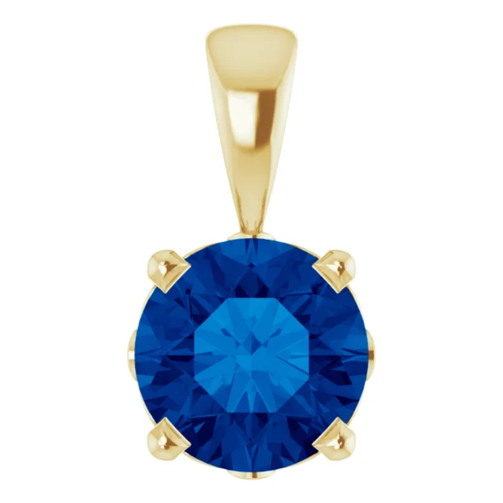 Mckay Diamonds Lab-Grown Blue Sapphire Pendant
