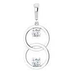 Mckay Diamonds Lab Grown Diamond Double Circle Pendant