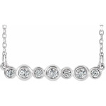 Mckay Diamonds Bezel-Set Natural Diamond Necklace