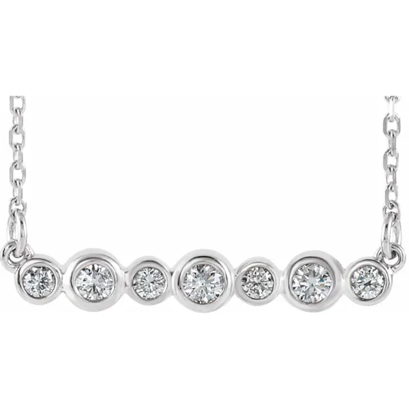 Mckay Diamonds Bezel-Set Natural Diamond Necklace