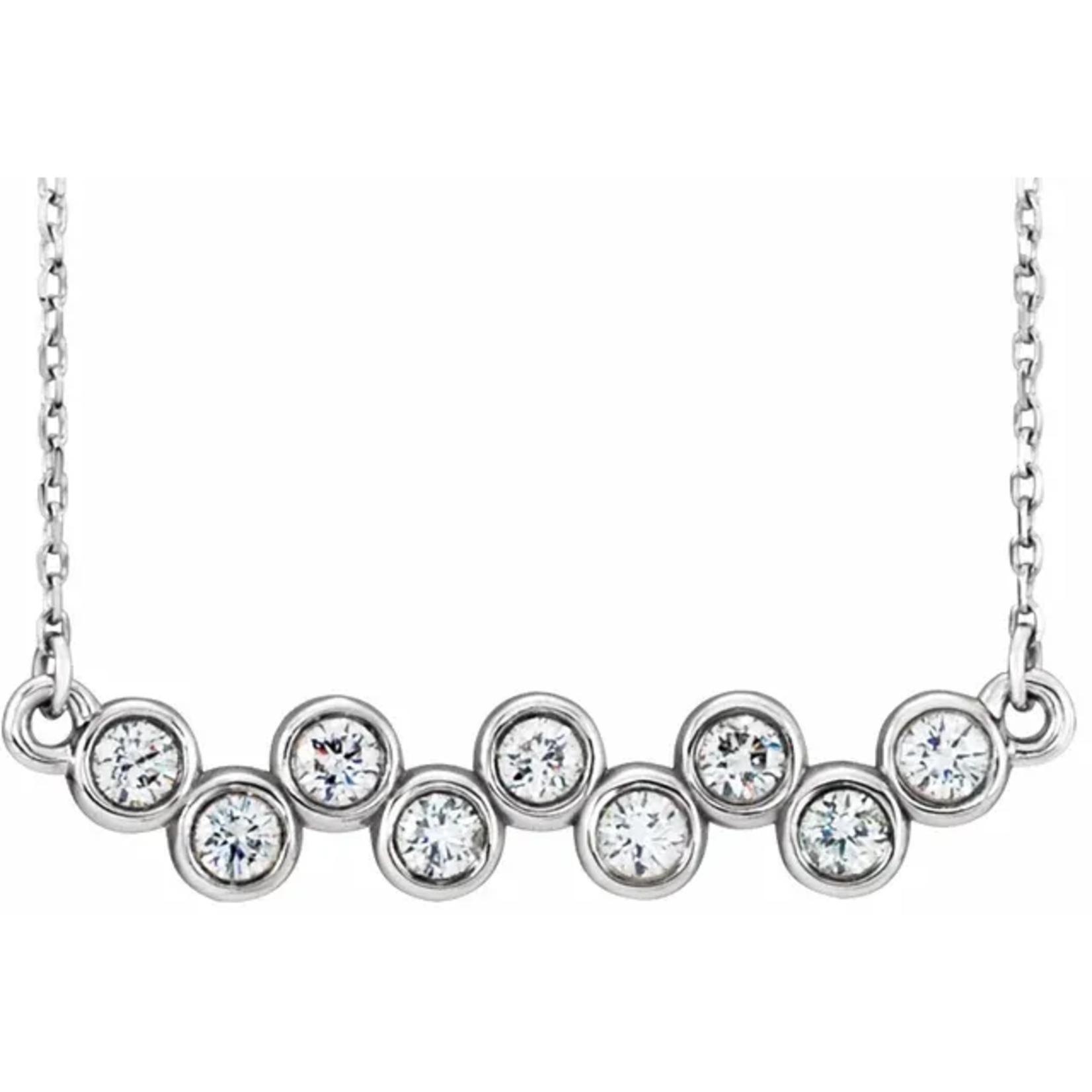 Mckay Diamonds Diamond Necklace with 1/2ctw Natural Round Diamonds