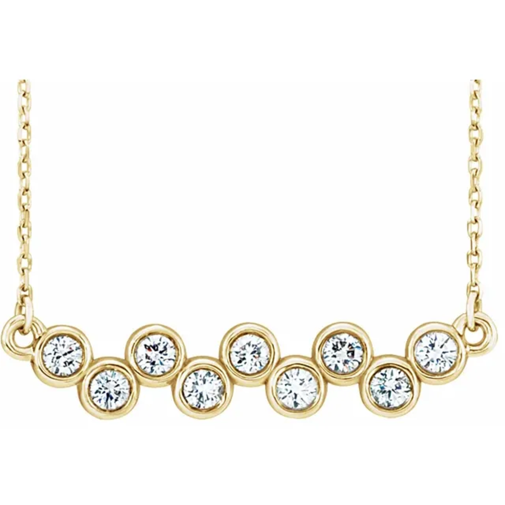 Mckay Diamonds Diamond Necklace with 1/2ctw Natural Round Diamonds
