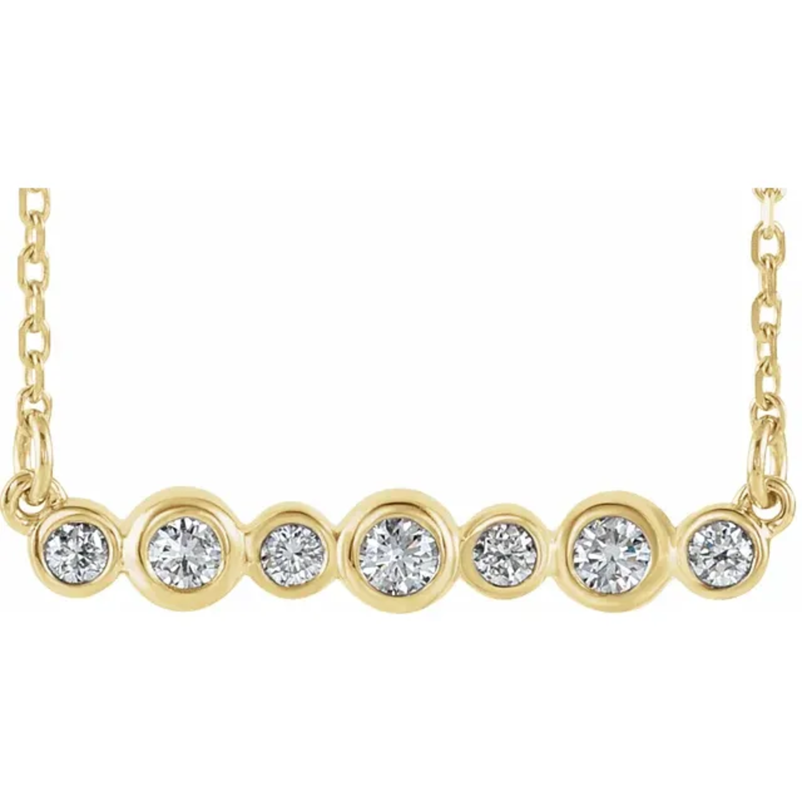 Mckay Diamonds Bezel-Set Natural Diamond Necklace