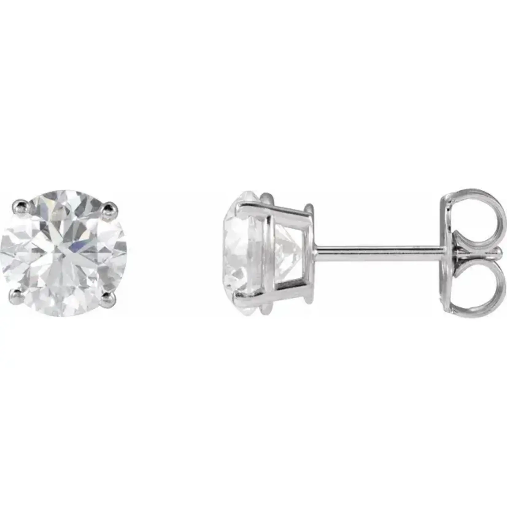 Mckay Diamonds Round Four-Prong Diamond Stud Earrings