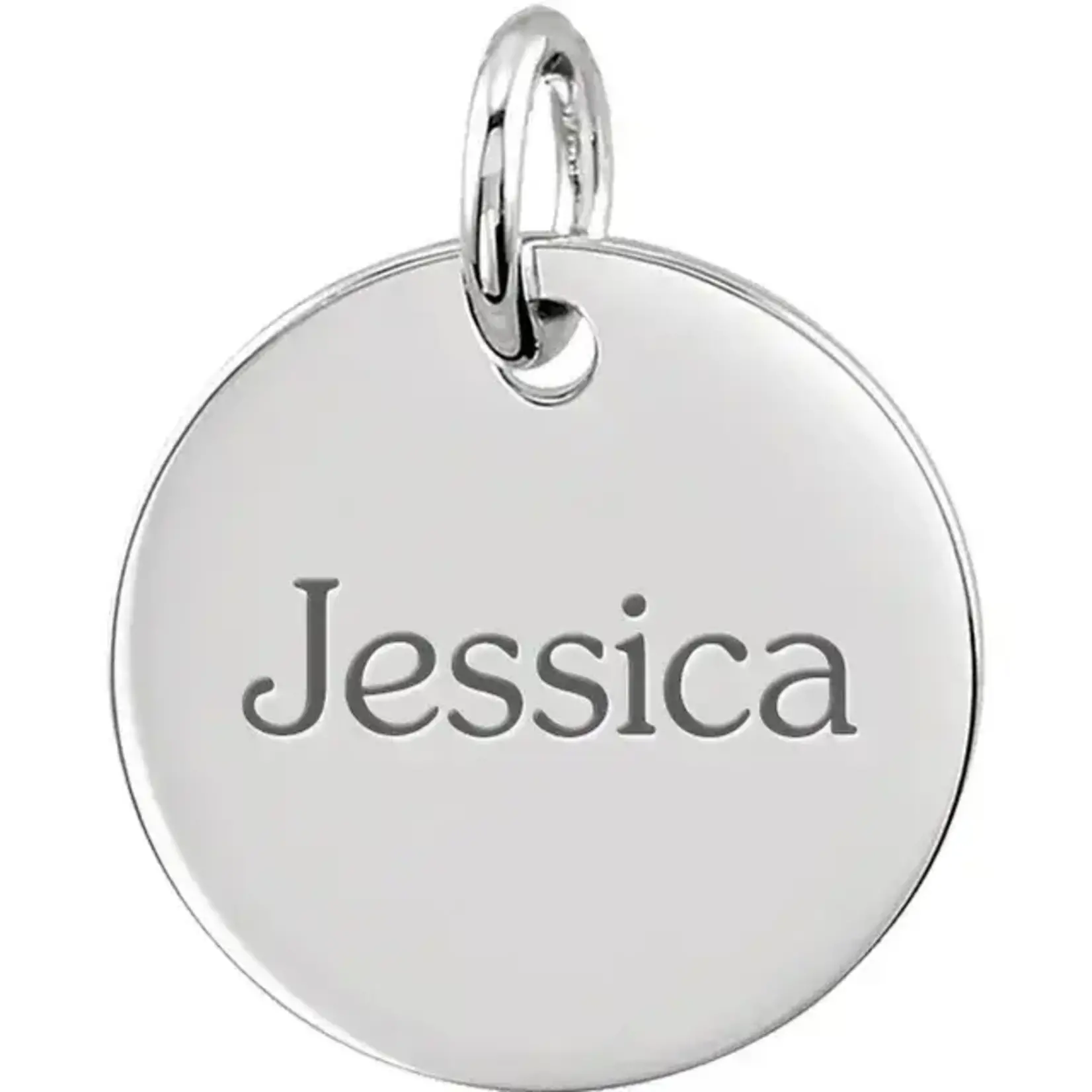 Customizable 14K Solid Gold Pendant for Engraving