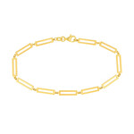 Mckay Diamonds 14K Yellow Gold Rectangle Link Station Bracelet