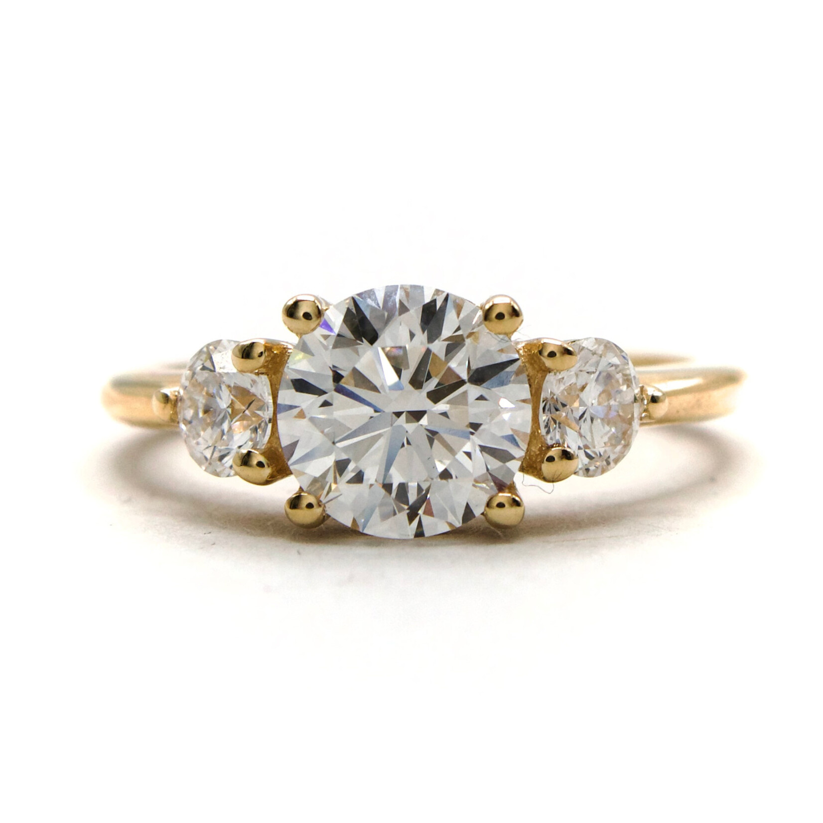Mckay Diamonds LG Round Three Stone Ring
