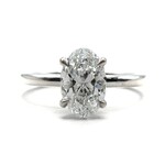 Mckay Diamonds Lab-Grown Oval Diamond Classic Solitaire Ring