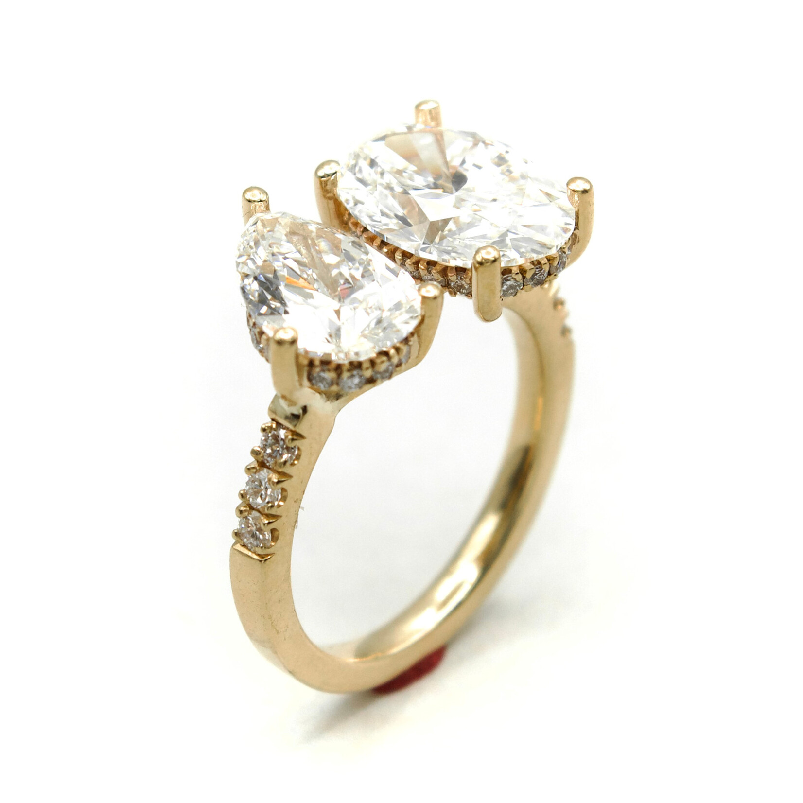 Mckay Diamonds LG Toi et Moi Ring Featuring Pear-Shaped and Oval Diamonds