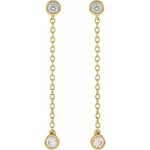 Mckay Diamonds Lab Grown Diamond Chain Earrings