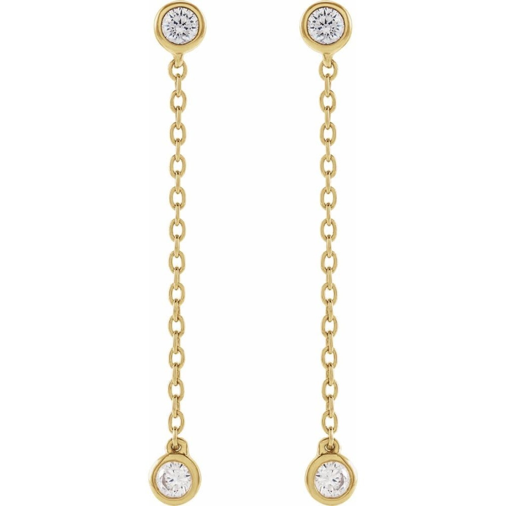 Mckay Diamonds Lab Grown Diamond Chain Earrings