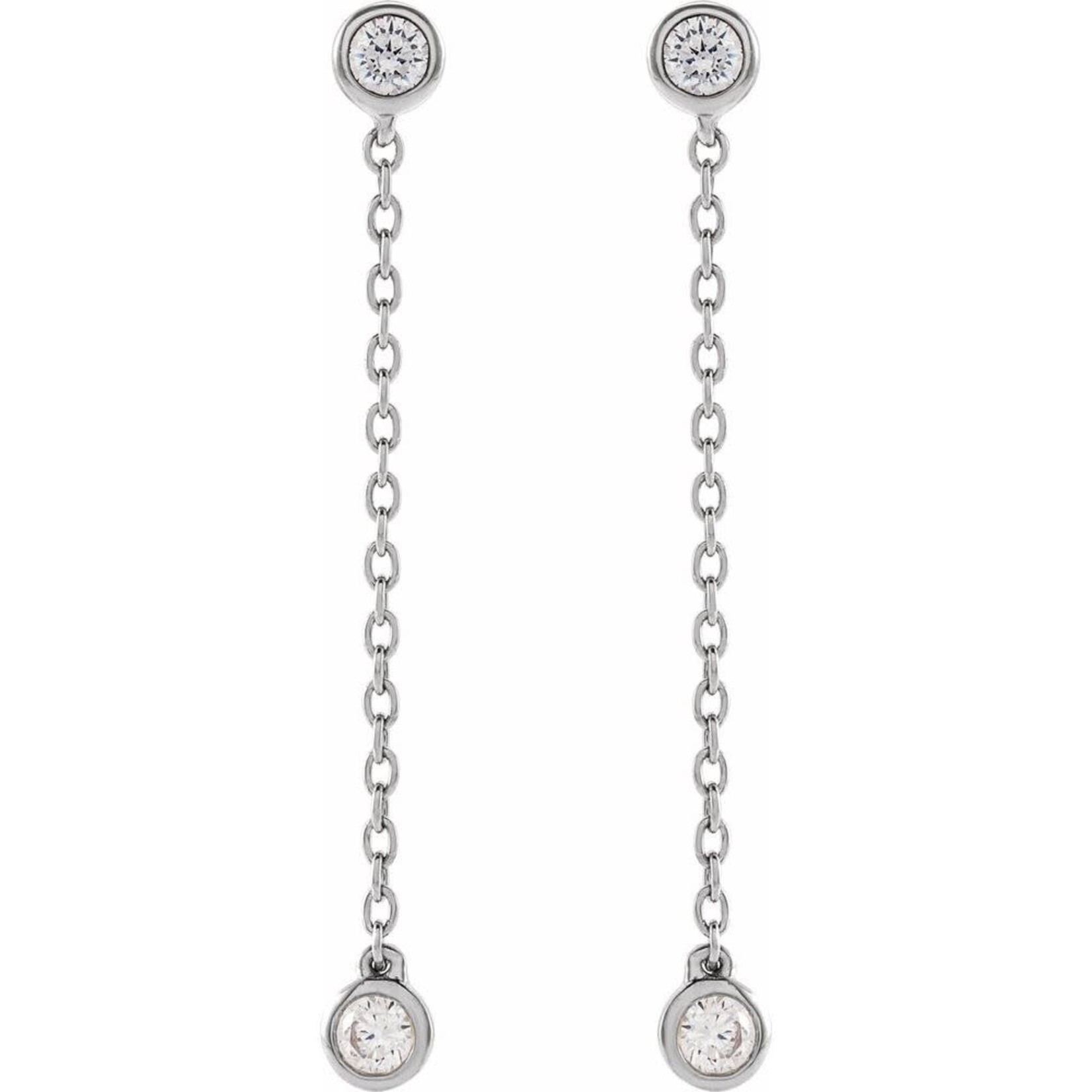 Mckay Diamonds Lab Grown Diamond Chain Earrings
