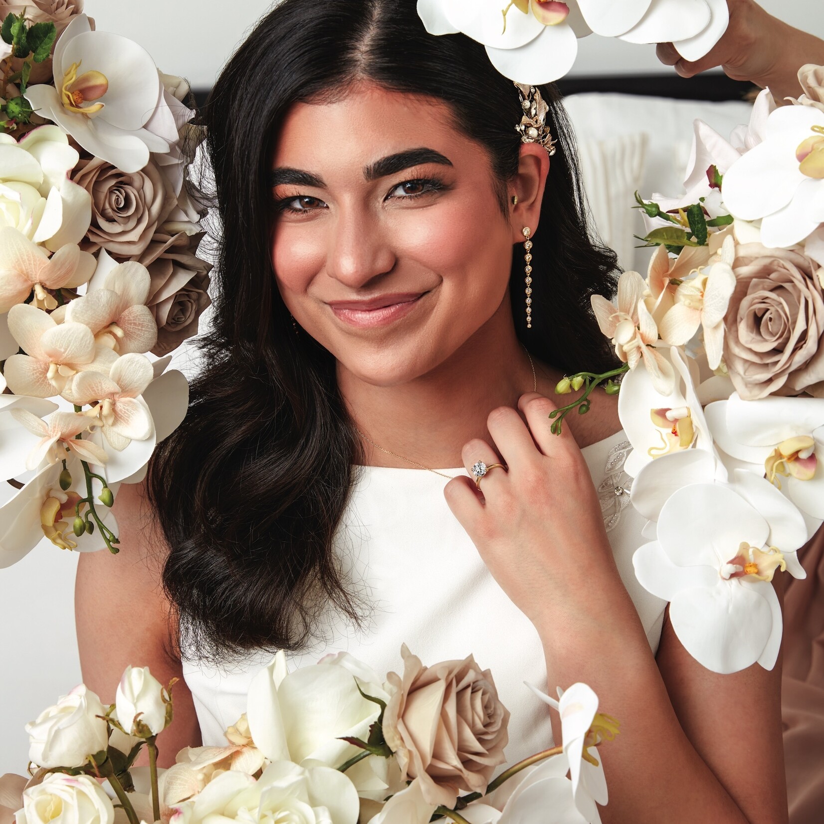 Mckay Diamonds Lab Grown Bezel Dangle Earrings