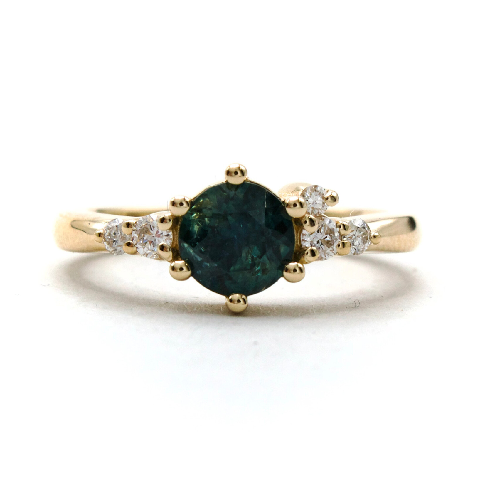 Mckay Diamonds Montana Blue Sapphire Ring with Diamond Accents