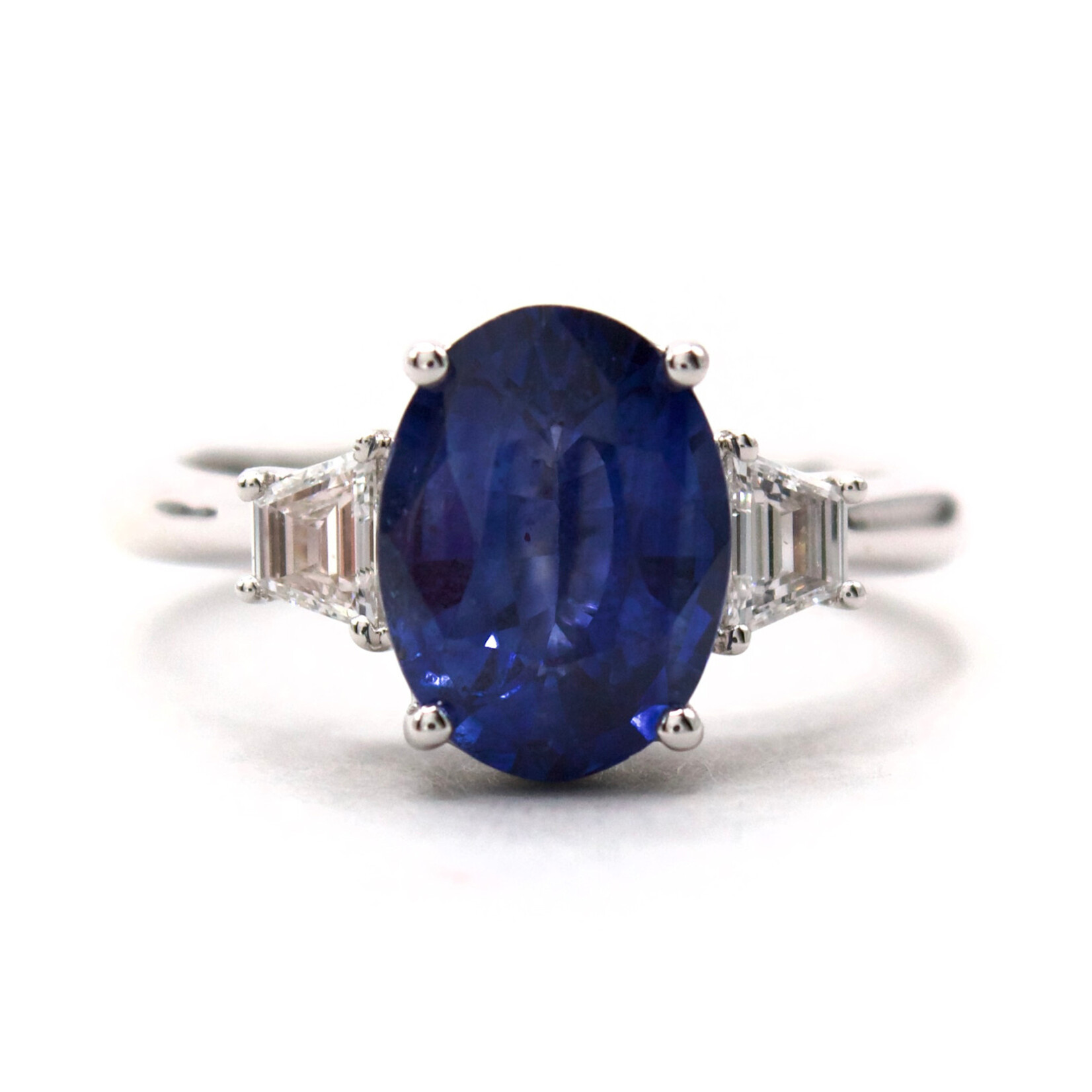 Mckay Diamonds Natural Sapphire Ring with Diamond Accents