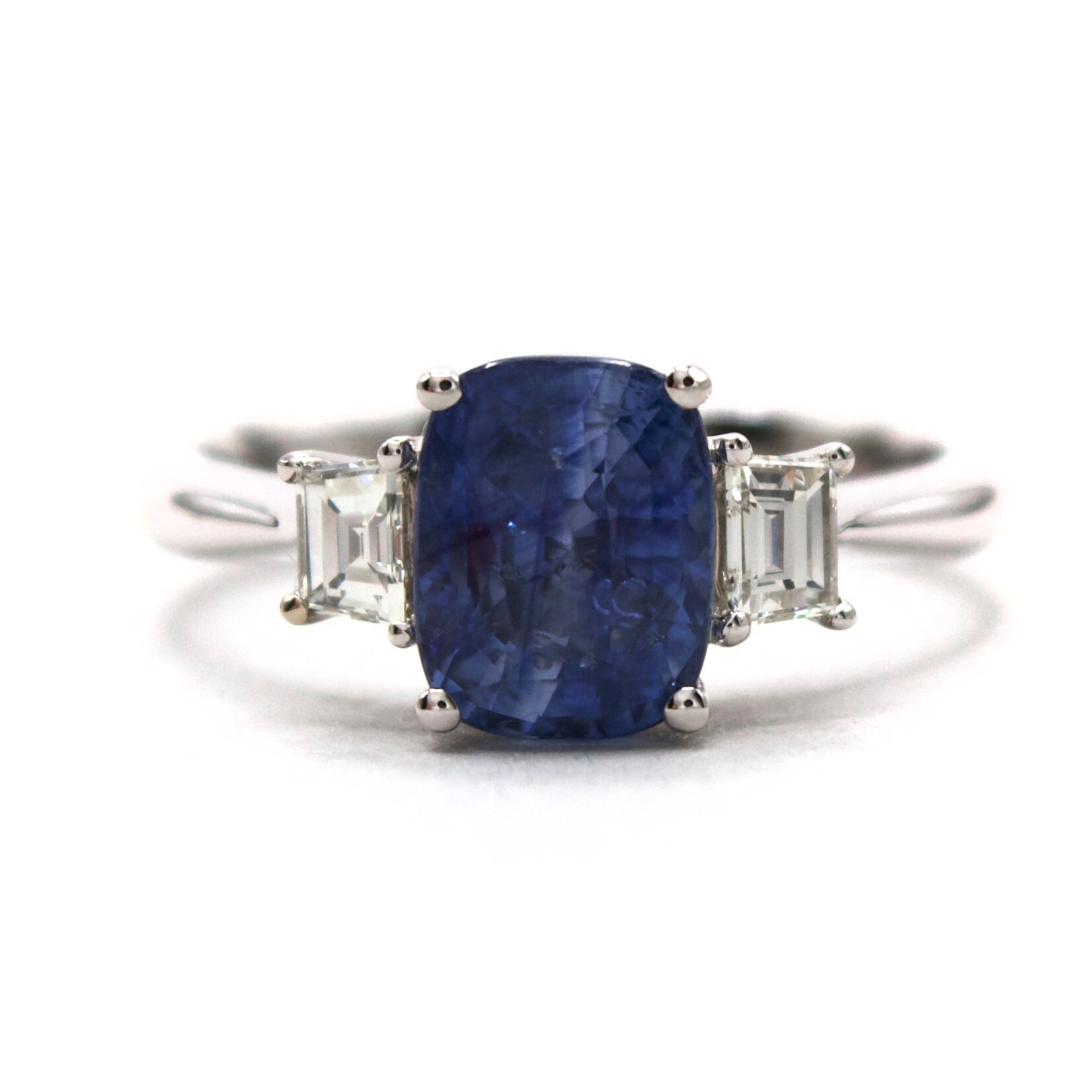 Mckay Diamonds Natural Sapphire Ring with Diamond Accents
