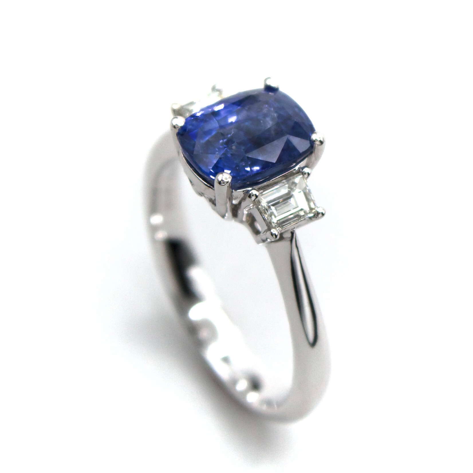 Mckay Diamonds Natural Sapphire Ring with Diamond Accents