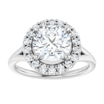 Ever & Ever Round Thick Halo and Split Shank