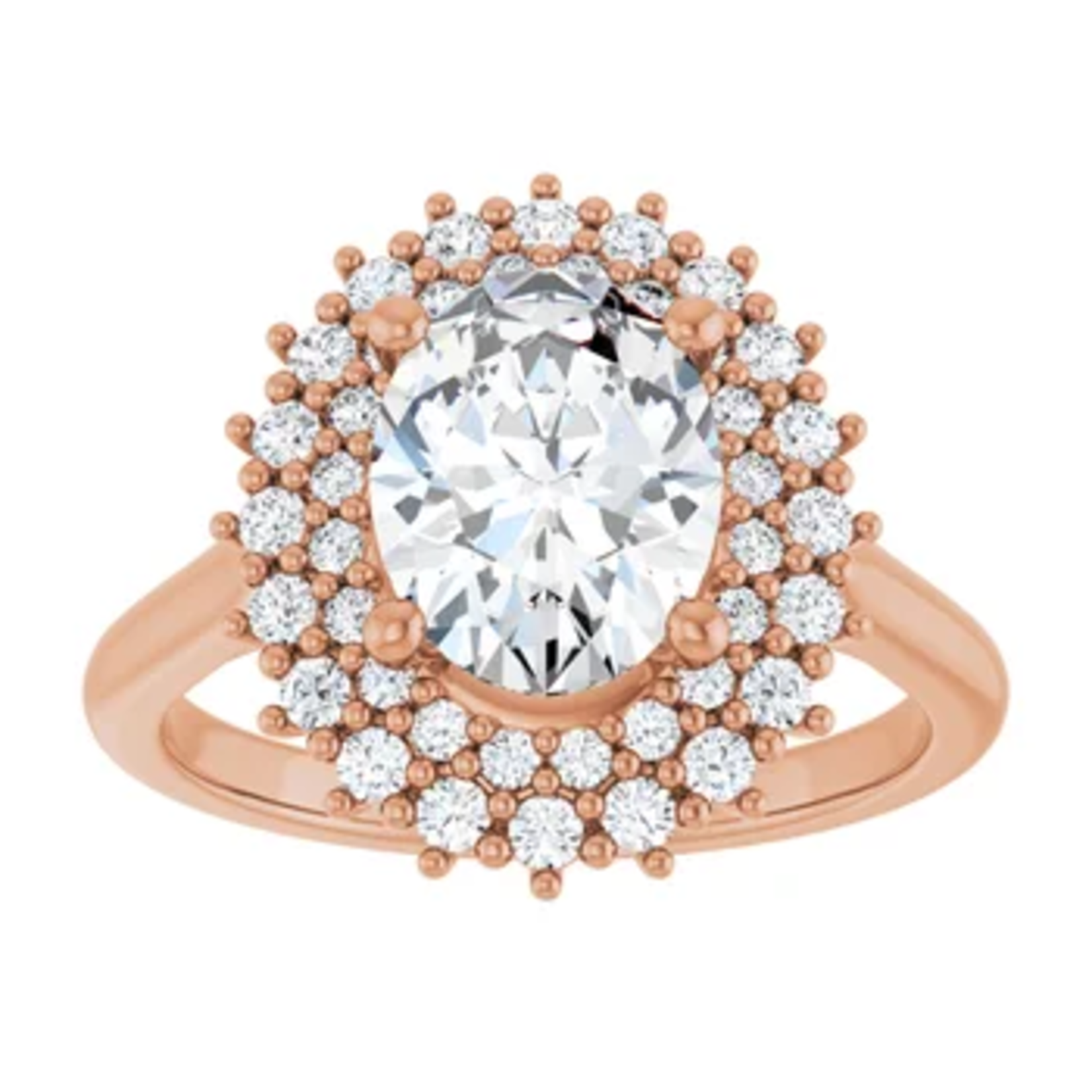 Ever & Ever Double Halo Oval