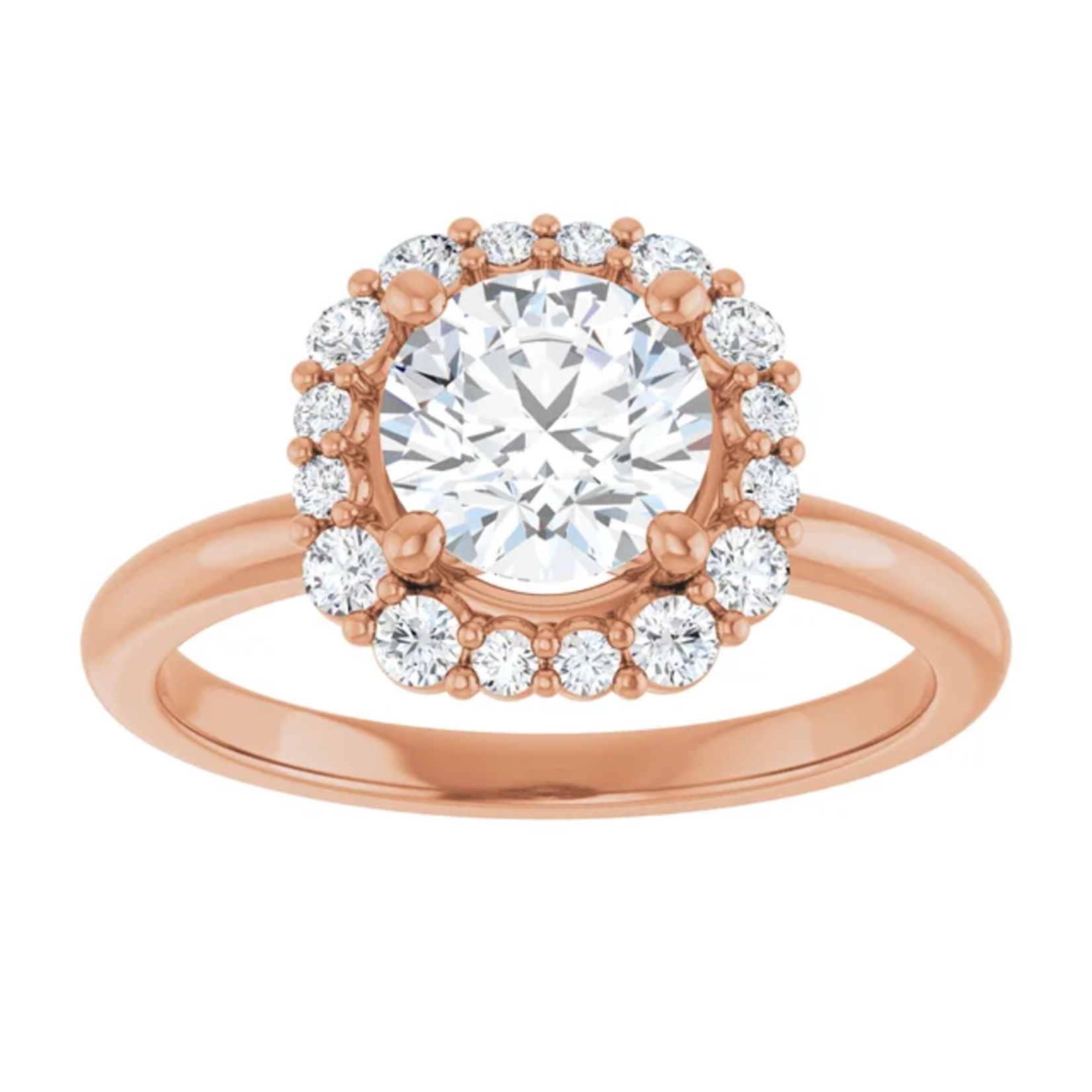 Ever & Ever Cushioned Halo Round Diamond