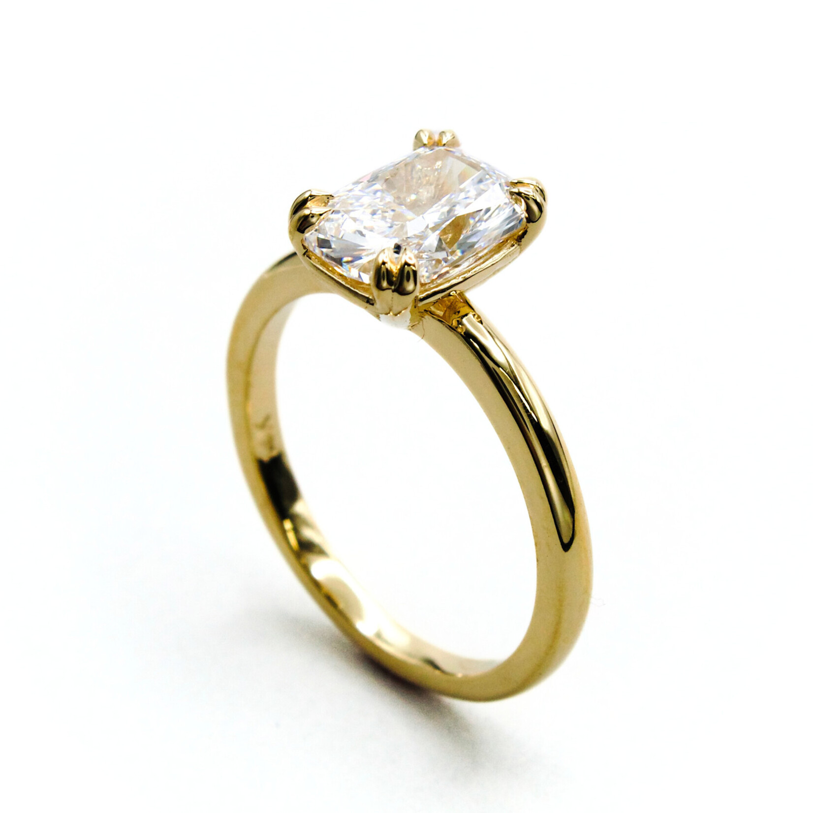 Mckay Diamonds LG Elongated Cushion Solitaire Diamond Ring