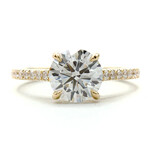 Mckay Diamonds Round LG Diamond Ring with Diamond Accents