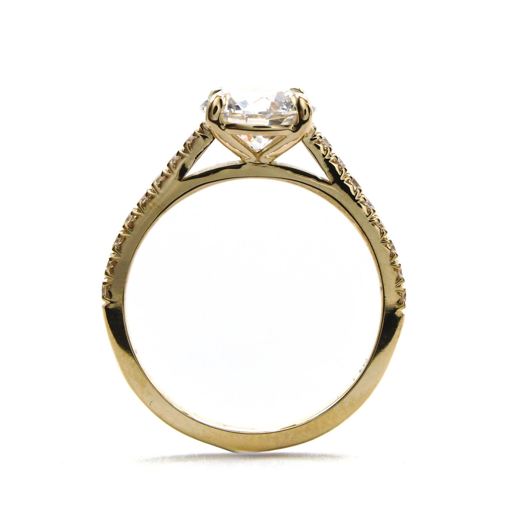 Mckay Diamonds Round Lab-Grown Diamond Ring with Diamond Accents