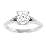 Ever & Ever Split Shank Round Diamond Ring