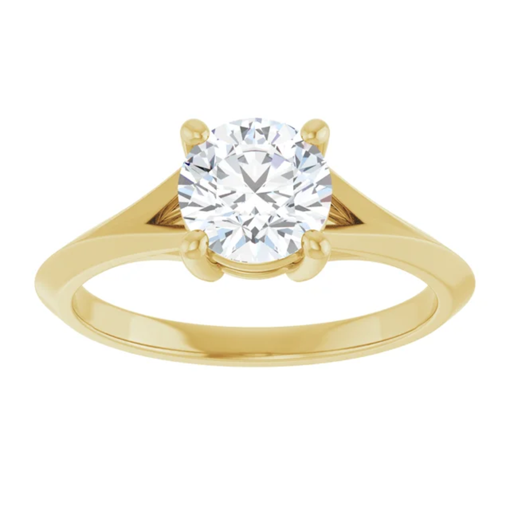 Ever & Ever Split Shank Round Diamond Ring