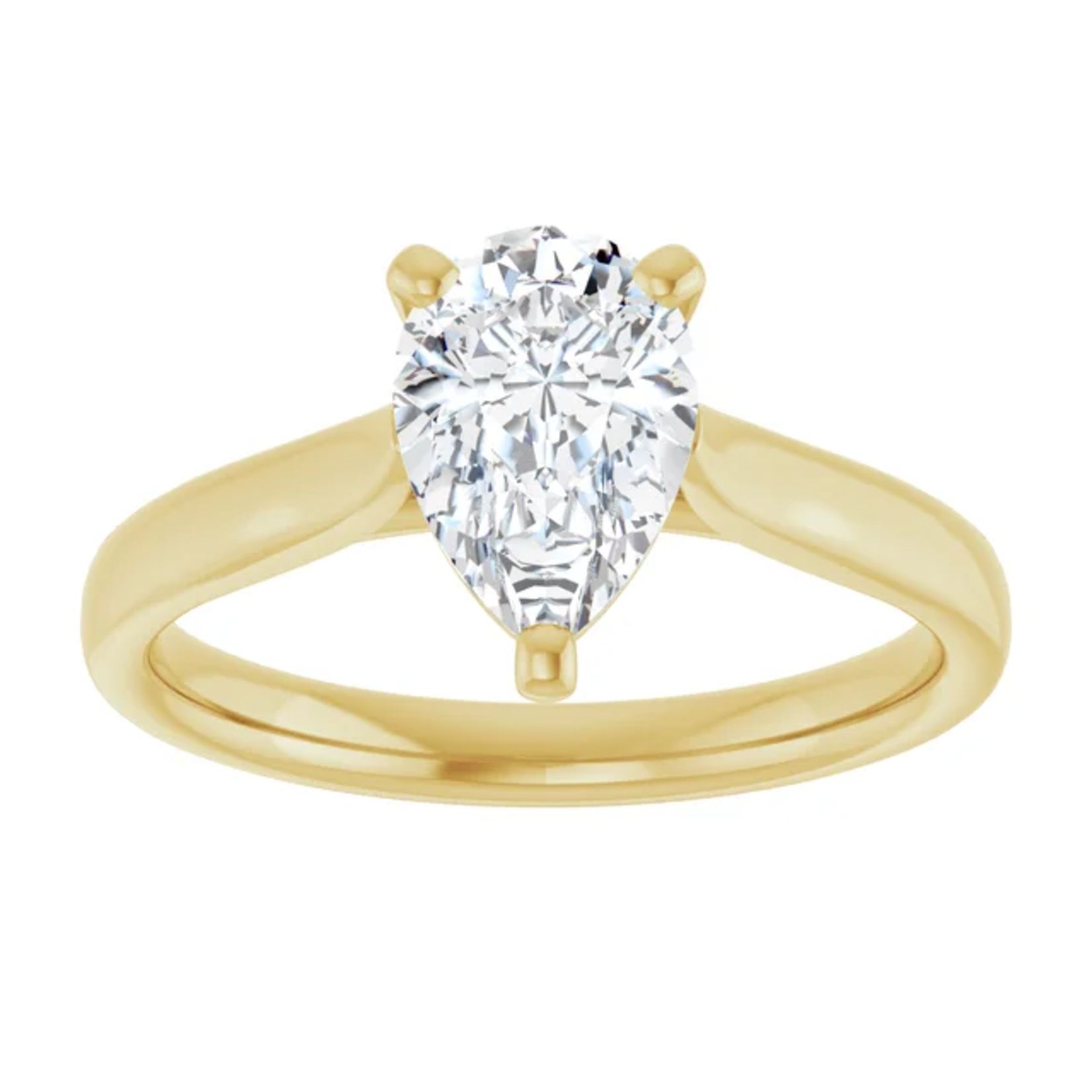 Ever & Ever Cathedral Solitaire Pear Shaped Diamond
