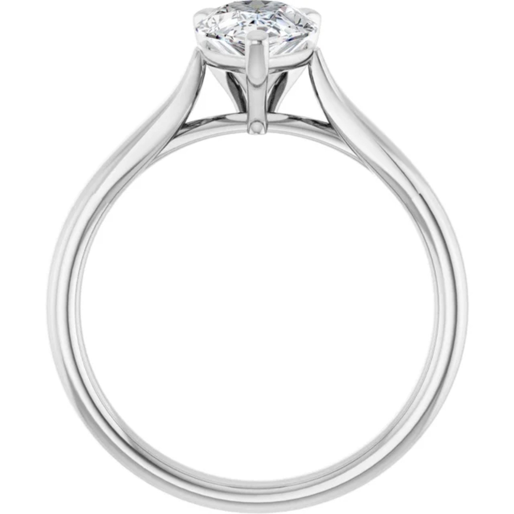 Ever & Ever Cathedral Solitaire Pear Shaped Diamond