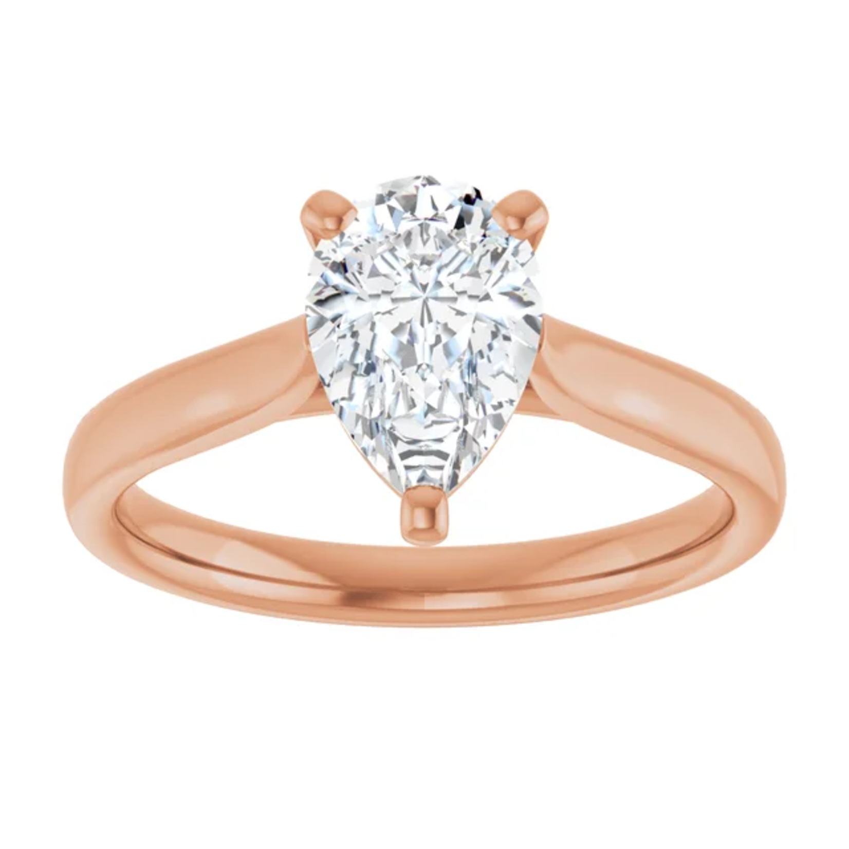 Ever & Ever Cathedral Solitaire Pear Shaped Diamond