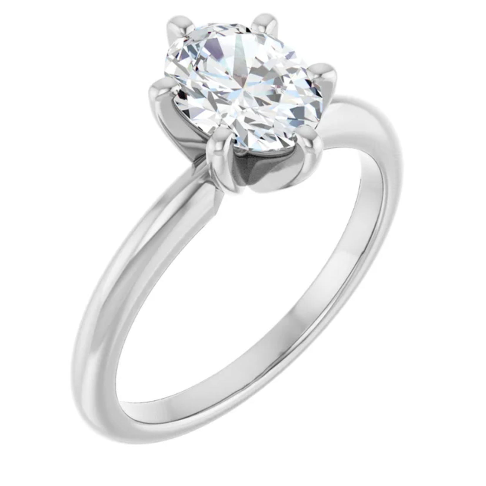 Ever & Ever Oval Six Prong Solitaire