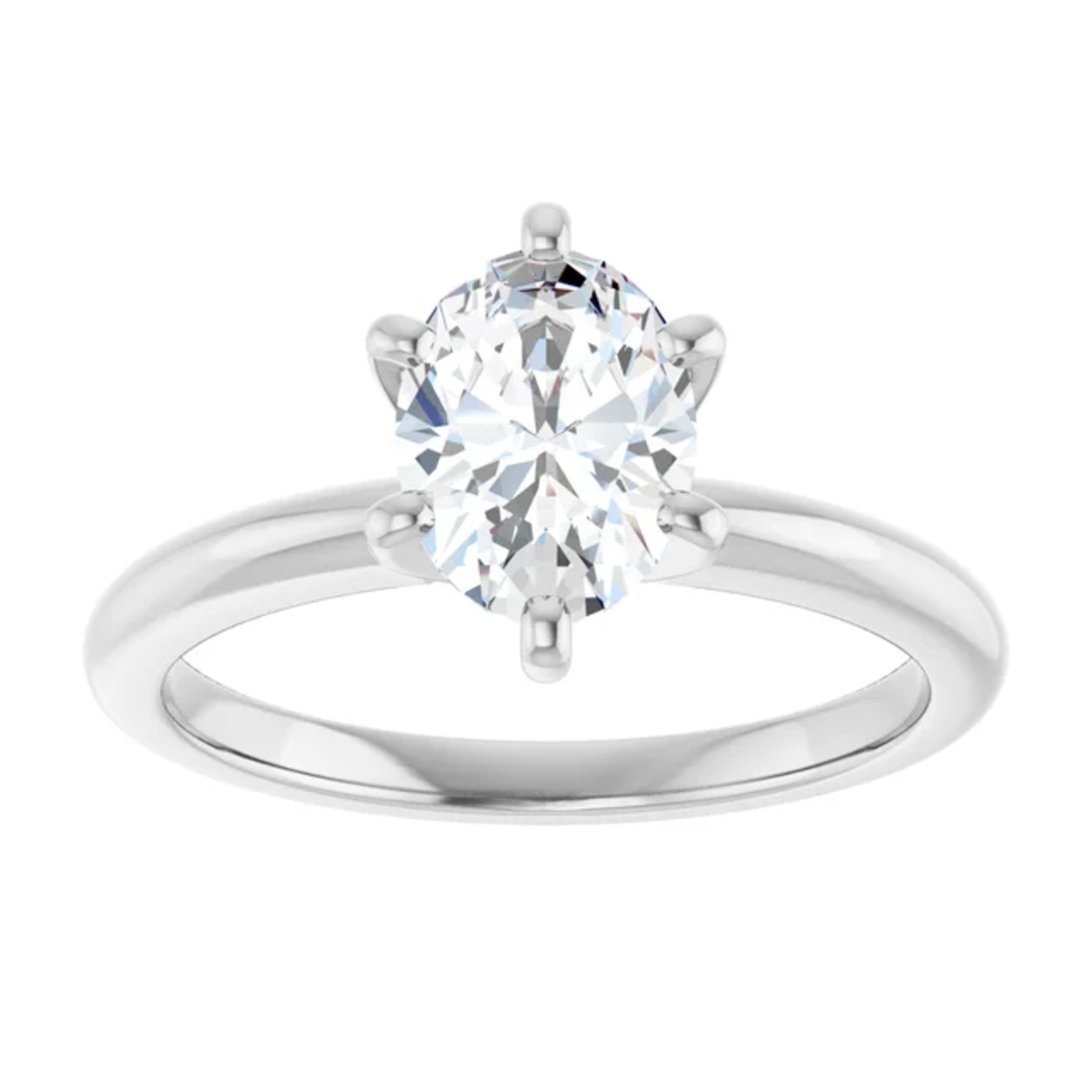 Ever & Ever Oval Six Prong Solitaire