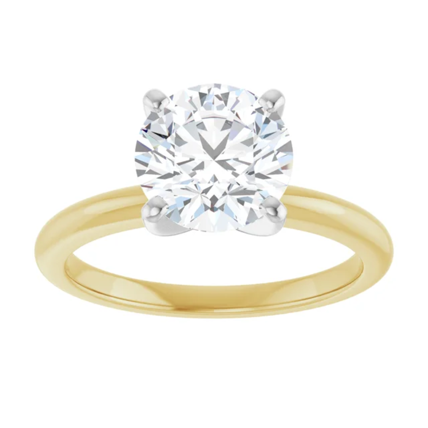 Ever & Ever High Profile Round Four Prong Solitaire