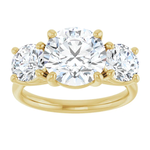Ever & Ever Large Round Three Stone Round Ring