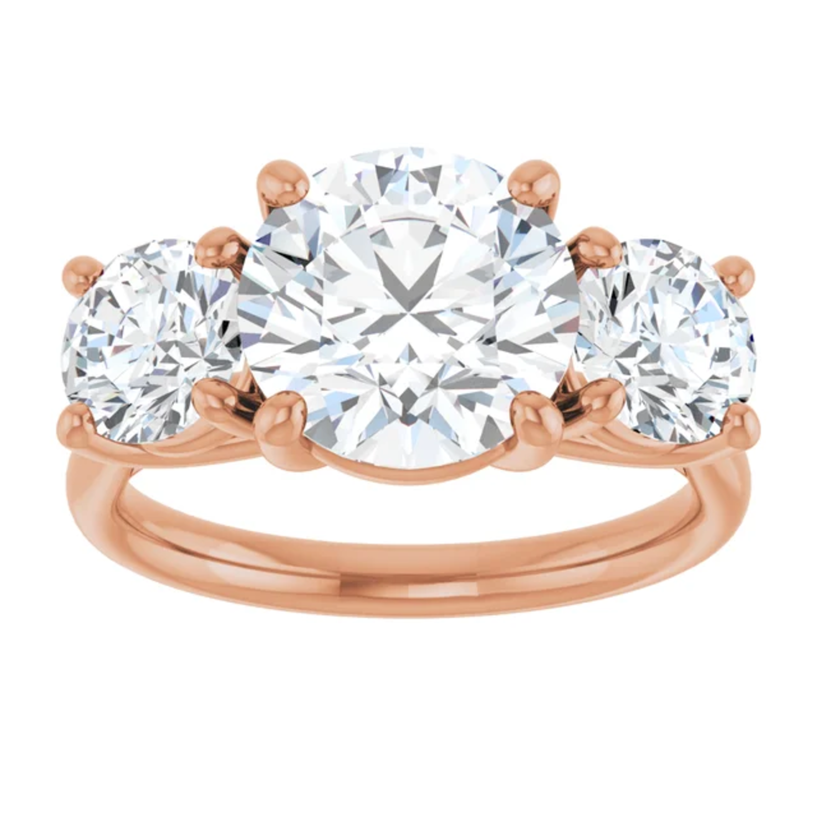 Ever & Ever Large Round Three Stone Round Ring