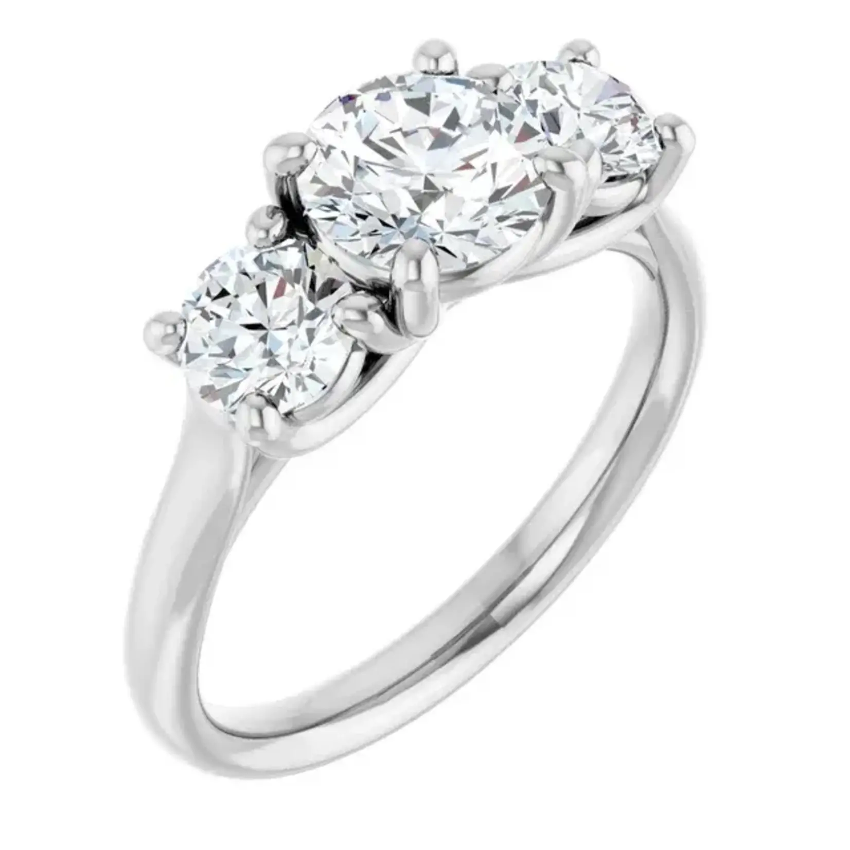 Ever & Ever Round Three Stone Round Ring