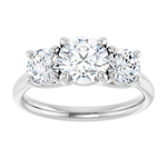 Ever & Ever Round Three Stone Round Ring