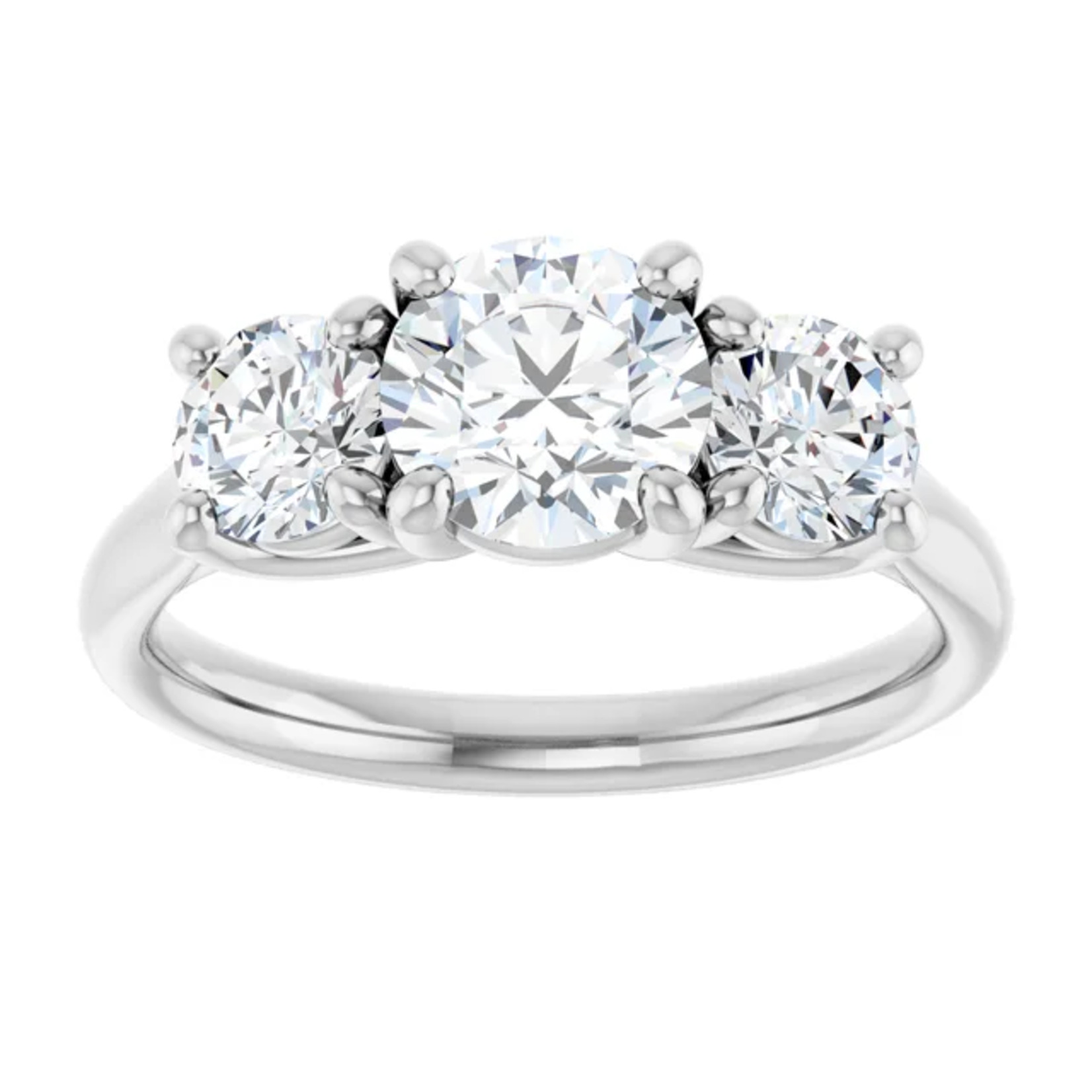 Ever & Ever Round Three Stone Round Ring